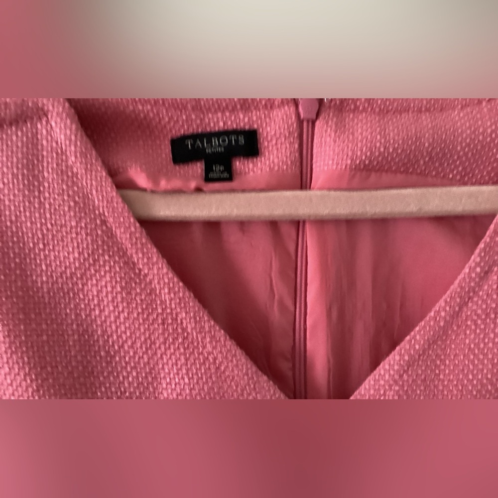 Talbots pink summer dress, size  12p - Picture 3 of 3